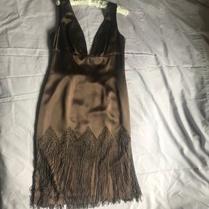 Papell Boutique Silk Evening Dress